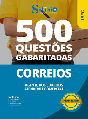 Caderno de Questões CORREIOS - Agente de Correios - Atendente Comercial em PDF - 500 Questões Gabaritadas - Imagem 1