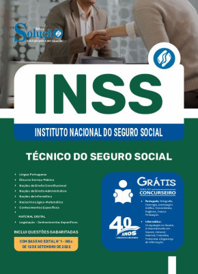 Apostila INSS 2025 - Técnico do Seguro Social - Imagem 3