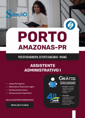 Apostila Prefeitura de Porto Amazonas - PR 2025 - Assistente Administrativo I - Imagem 3