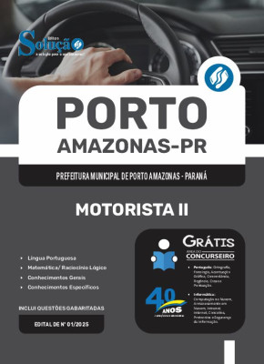 Apostila Prefeitura de Porto Amazonas - PR 2025 - Motorista II - Imagem 3