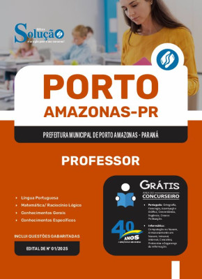 Apostila Prefeitura de Porto Amazonas - PR 2025 - Professor - Imagem 3