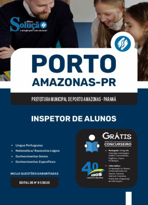 Apostila Prefeitura de Porto Amazonas - PR 2025 - Inspetor de Alunos - Imagem 3