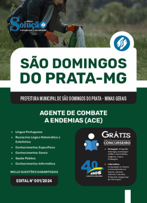 Apostila Prefeitura de São Domingos do Prata - MG 2025 - Agente de Combate a Endemias (ACE) - Imagem 3