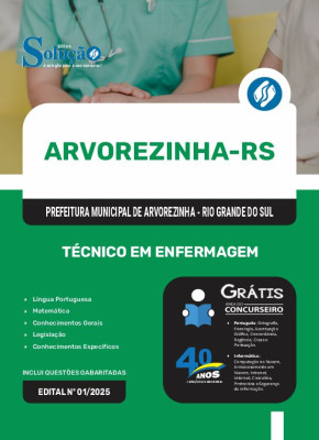 Apostila Prefeitura de Arvorezinha - RS 2025 - Técnico em Enfermagem - Imagem 3