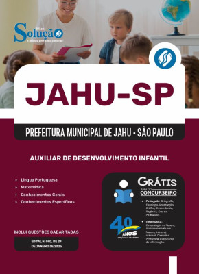 Apostila Prefeitura de Jahu - SP 2025 - Auxiliar de Desenvolvimento Infantil - Imagem 3