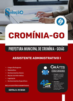 Apostila Prefeitura de Cromínia - GO 2025 - Assistente Administrativo I - Imagem 3