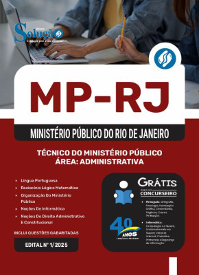 Apostila MP-RJ 2025 - Técnico do Ministério Público - Área: Administrativa - Imagem 3