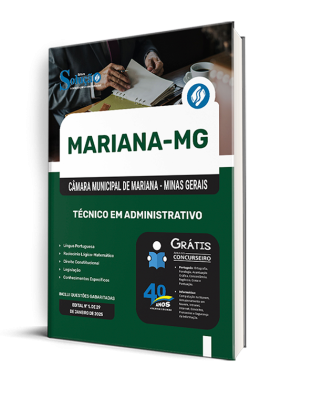 Apostila Câmara de Mariana - MG 2025 - Técnico em Administração - Imagem 2