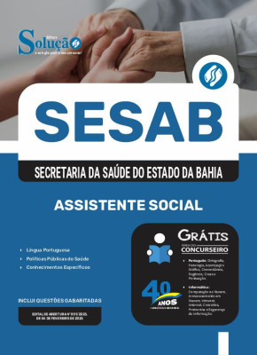 Apostila SESAB Temporários em PDF 2025 - Assistente Social - Imagem 1