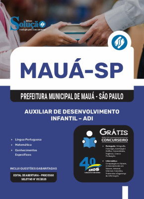 Apostila Prefeitura de Mauá - SP 2025 - Auxiliar de Desenvolvimento Infantil - ADI - Imagem 3