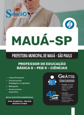 Apostila Prefeitura de Mauá - SP 2025 - Professor Educação Básica II - PEB II - Ciências - Imagem 3