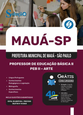 Apostila Prefeitura de Mauá - SP 2025 - Professor de Educação Básica II - PEB II - Arte - Imagem 3