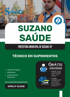 Apostila Suzano Saúde em PDF 2025 - Técnico em Suprimentos - Imagem 1