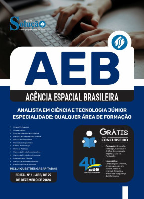 Apostila AEB 2025 - Analista em Ciência e Tecnologia Júnior - Especialidade: Qualquer Área de Formação - Imagem 3