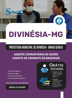 Apostila Prefeitura de Divinésia - MG em PDF 2025 - Agente Comunitário de Saúde e Agente de Combate às Endemias - Imagem 1