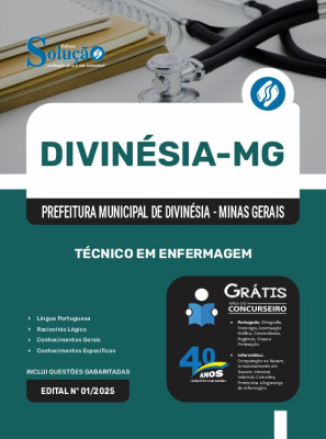 Apostila Prefeitura de Divinésia - MG 2025 - Técnico em Enfermagem - Imagem 3