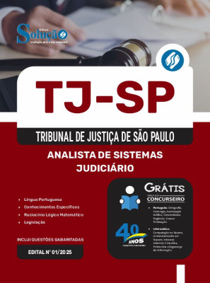 Apostila TJ-SP 2025 - Analista de Sistemas Judiciário - Imagem 3