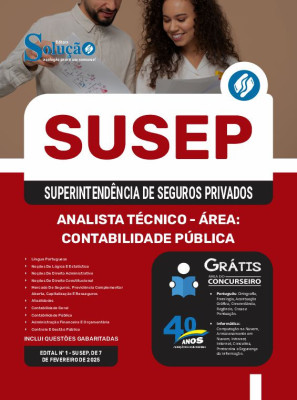 Apostila SUSEP em PDF 2025 - Analista Técnico - Área: Contabilidade Pública - Imagem 1