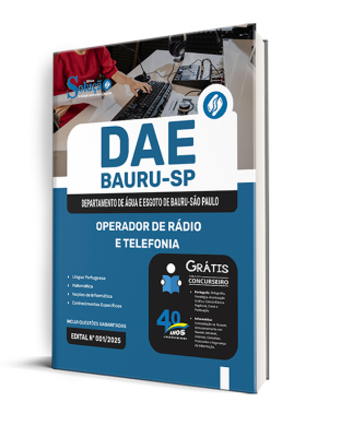 Apostila DAE Bauru 2025 - Operador de Rádio e Telefonia - Imagem 2