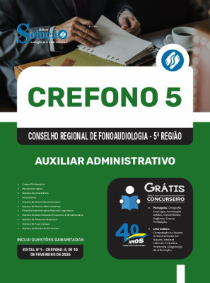 Apostila CREFONO 5 2025 - Auxiliar Administrativo - Imagem 3