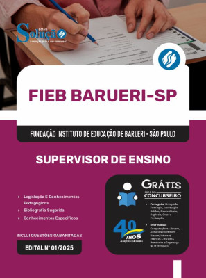 Apostila FIEB BARUERI 2025 - Supervisor de Ensino - Imagem 3