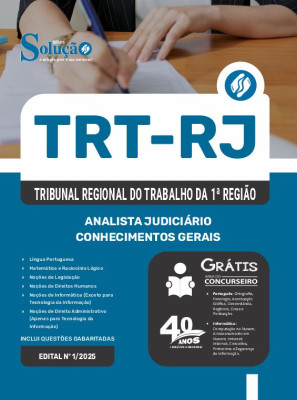 Apostila TRT-RJ 2025 - Analista Judiciário - Conhecimentos Gerais - Imagem 3