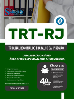 Apostila TRT-RJ 2025 - Analista Judiciário - Área Apoio Especializado - Arquivologia - Imagem 3