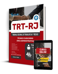 Capa Apostila TRT-RJ 2025 - Técnico Judiciário - Área Administrativa