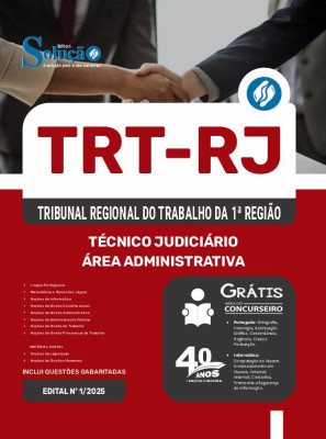 Apostila TRT-RJ 2025 - Técnico Judiciário - Área Administrativa - Imagem 3