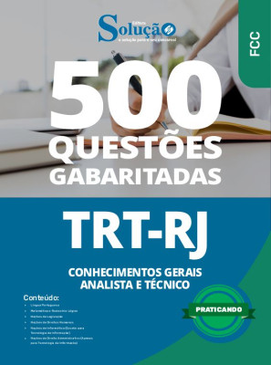 Caderno de Questões TRT-RJ - Analista e Técnico - Conhecimentos Gerais - 500 Questões Gabaritadas - Imagem 2