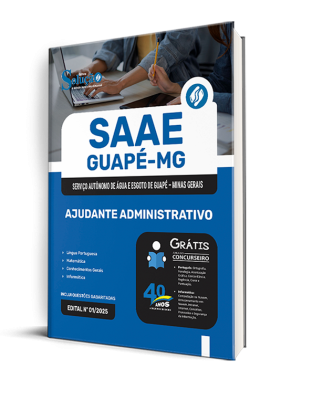 Apostila SAAE Guapé MG 2025 - Ajudante Administrativo - Imagem 2