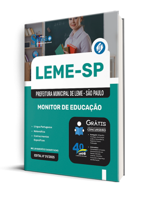 Apostila Prefeitura de Leme - SP 2025 - Monitor de Educação - Imagem 2