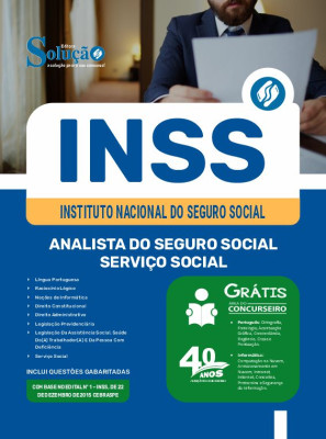 Apostila INSS 2025 - Analista do Seguro Social - Serviço Social - Imagem 3