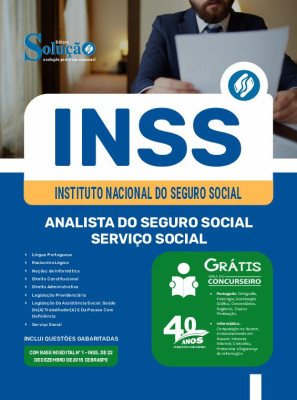 Apostila INSS em PDF 2025 - Analista do Seguro Social - Serviço Social - Imagem 1