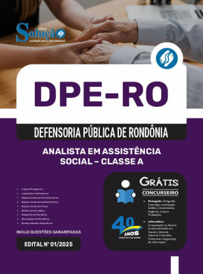 Apostila DPE-RO 2025 - Analista em Assistência Social - Classe A - Imagem 2