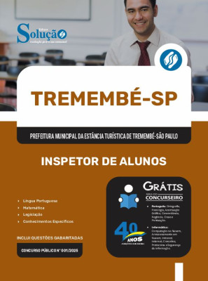 Apostila Prefeitura de Tremembé - SP 2025 - Inspetor de Alunos - Imagem 3