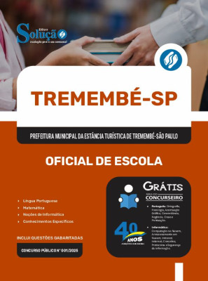 Apostila Prefeitura de Tremembé - SP 2025 - Oficial de Escola - Imagem 3