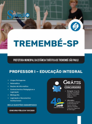 Apostila Prefeitura de Tremembé - SP 2025 - Professor I - Educação Integral - Imagem 3