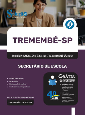 Apostila Prefeitura de Tremembé - SP 2025 - Secretário de Escola - Imagem 3