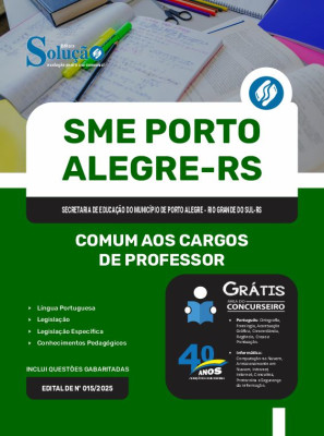 Apostila SME Porto Alegre 2025 - Comum aos Cargos de Professor - Imagem 3