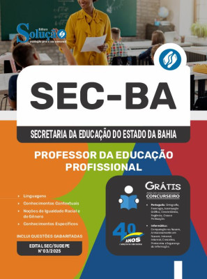 Apostila SEC-BA 2025 - Professor da Educação Profissional - Imagem 3