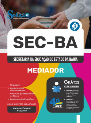 Apostila SEC-BA 2025 - Mediador - Imagem 3