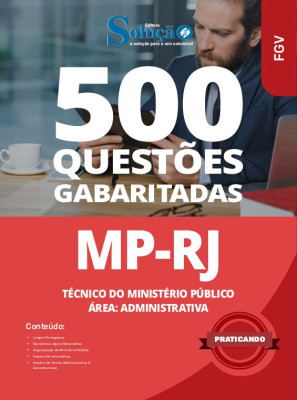 Caderno de Questões MP-RJ - Técnico do Ministério Público - Área: Administrativa - 500 Questões Gabaritadas - Imagem 2