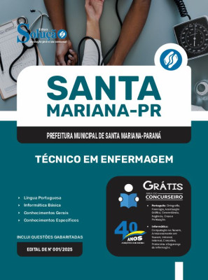 Apostila Prefeitura de Santa Mariana - PR 2025 - Técnico em Enfermagem - Imagem 3