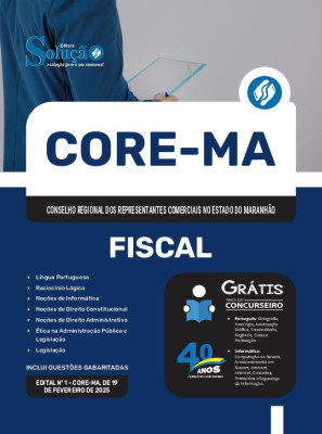 Apostila CORE-MA em PDF 2025 - Fiscal - Imagem 1