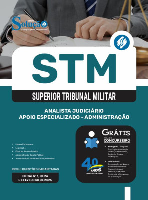 Apostila STM 2025 - Analista Judiciário - Área: Apoio Especializado - Especialidade: Administração - Imagem 3