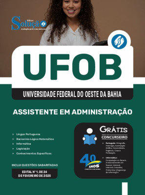 Apostila UFOB 2025 - Assistente em Administração - Imagem 3