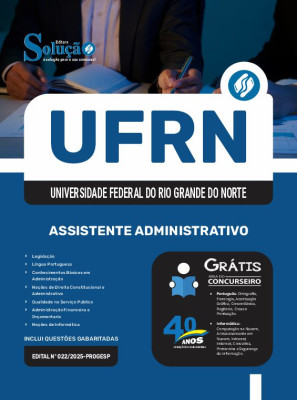 Apostila UFRN 2025 - Assistente Administrativo - Imagem 3