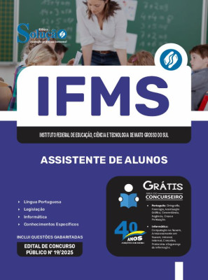 Apostila IFMS 2025 - Assistente de Alunos - Imagem 3