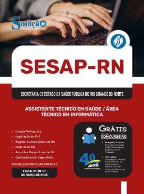 Apostila SESAP-RN 2025 - Assistente Técnico em Saúde - Área: Técnico em Informática - Imagem 3